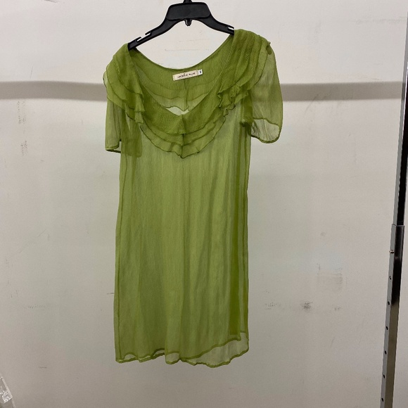 Green Shier Dress - Picture 1 of 3